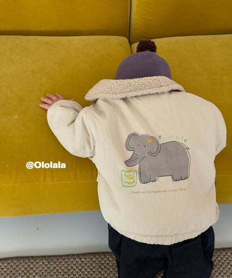 9[予約]ololala elephant padded jacket