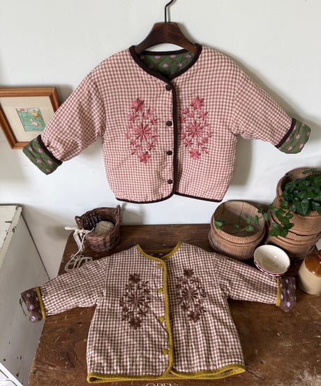 2[予約]OREN breeze check padded jumper