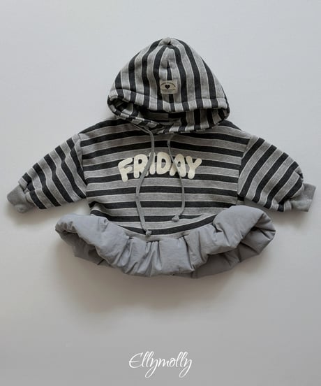 52[予約]ELLYMOLLY bubble mong hoodie mtm