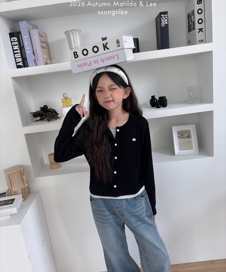 82[予約]matilda&lee stripe layered cardigan