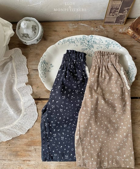 4[予約]elov&monpetitbebe ruby floral pants