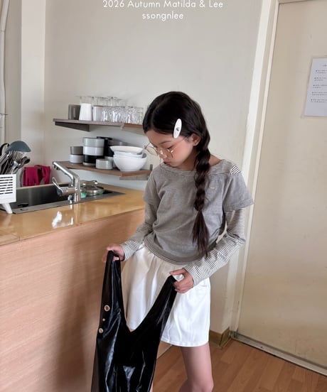 7[予約]matilda&lee layered border tee