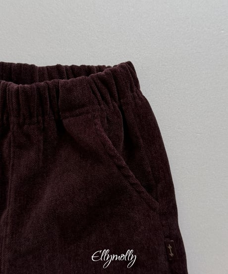 54[予約]ELLYMOLLY holic fleece line frill pants
