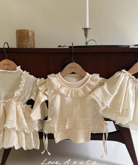 21[予約]Aosta lace olivia vest