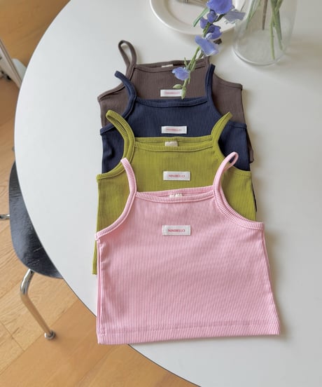 4[予約]ninibello bib rib camisole