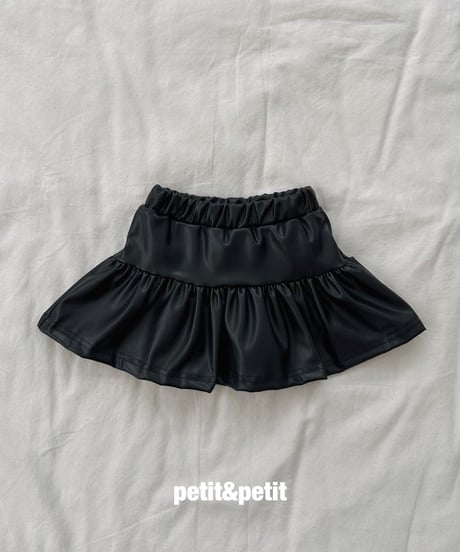 44[予約]petit&petit leather cancan skirt