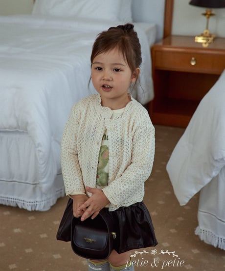 25[予約]petit&petit crochet cardigan