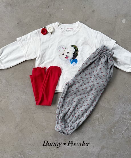 82[予約]bunny powder polka dot hood bag