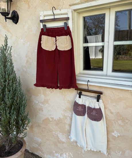 15[予約]OREN naomi frill corduroy pants