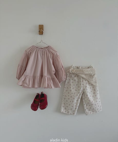 12[予約]aladin puff shirring blouse
