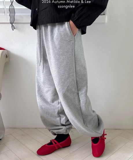 57[予約]matilda&lee string jogger pants