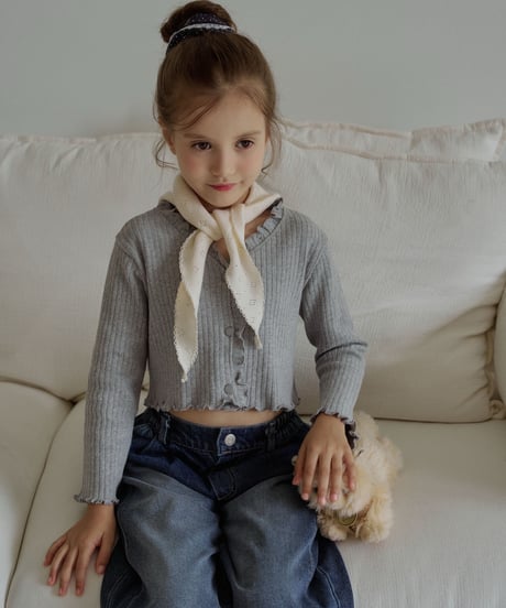 3[予約]momoann rib cardigan
