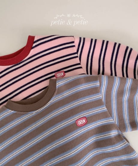 15[予約]petit&petit joy stripe t