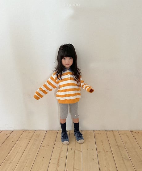 34[予約]digreen striped collar mtm