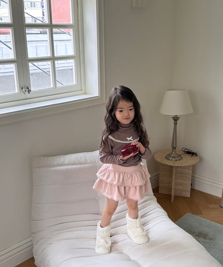 48[予約]ninibello rococo suede skirt