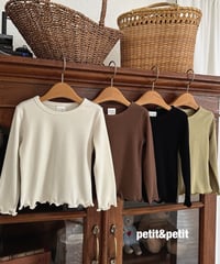 10[予約]petit&petit soft plain t