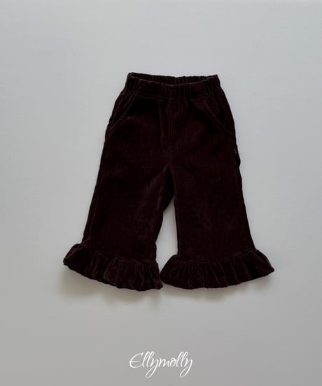 54[予約]ELLYMOLLY holic fleece line frill pants