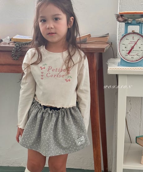 35[予約]poisson petit dot skirt