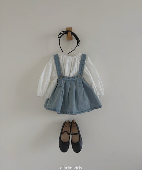 17[予約]aladin pleated suspender skirt
