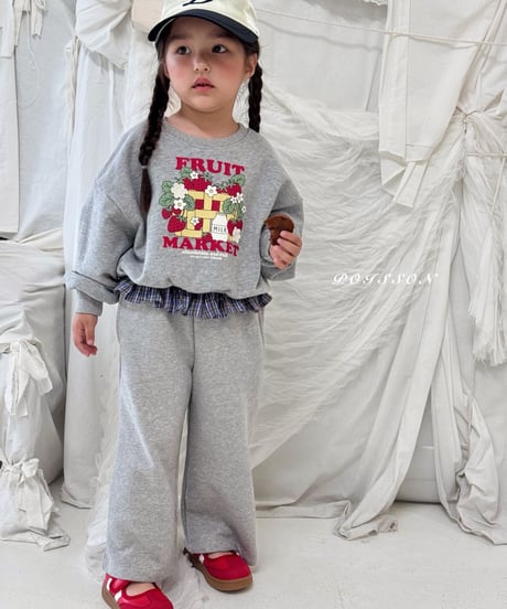 31[予約]poisson check frill pants
