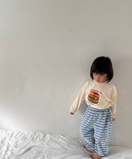 7[予約]nightbebe burger long sleeve tee