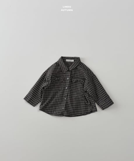 6[予約]LINDO ribbon plaid shirt
