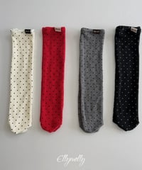 114[予約]ELLYMOLLY dot rib socks