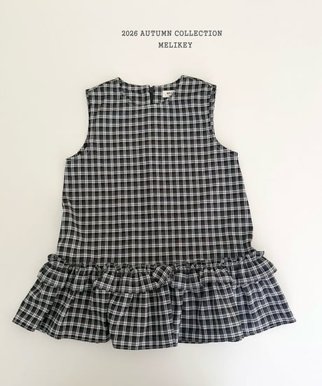 52[予約]melikey check frill ops