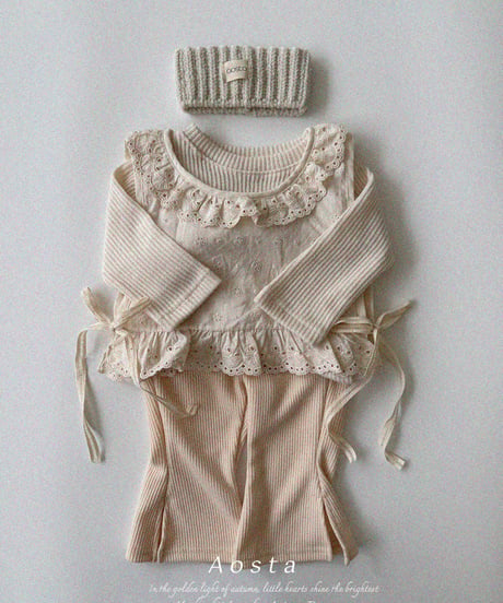 21[予約]Aosta lace olivia vest