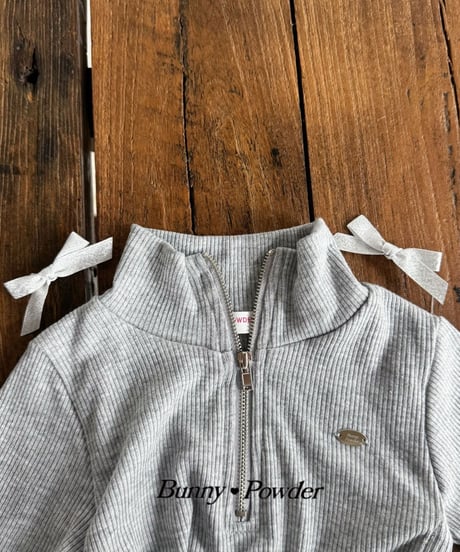 71[予約]bunny powder silver bow pin set