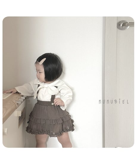 17[予約]nunubiel bebe tie blouse