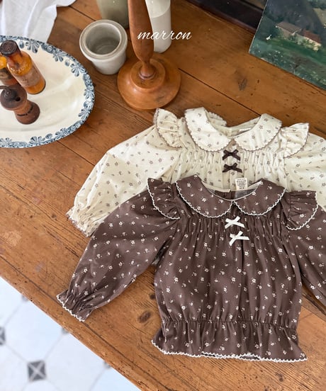 18[予約]marron shine blouse(XS-L)