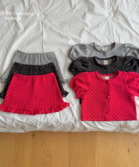 13[予約]ninibello dear dot skirt