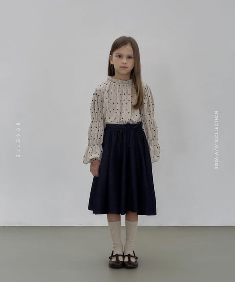 10[予約]ROSETTE dot puff blouse(＋junior)