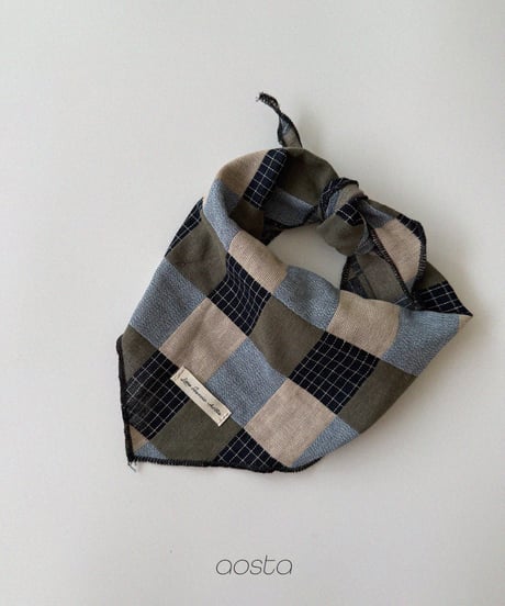 66[予約]Aosta patchwork scarf