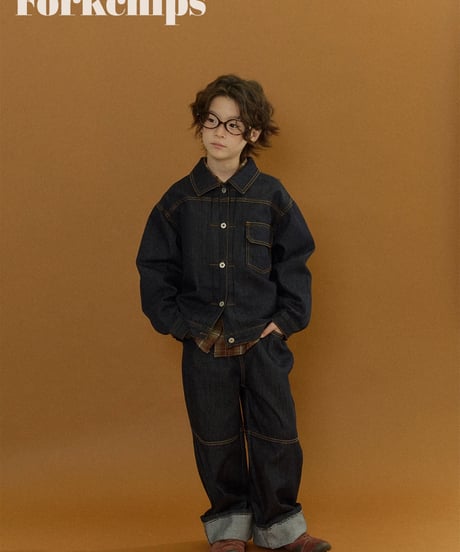 3[予約]FORKCHIPS union roll up pants
