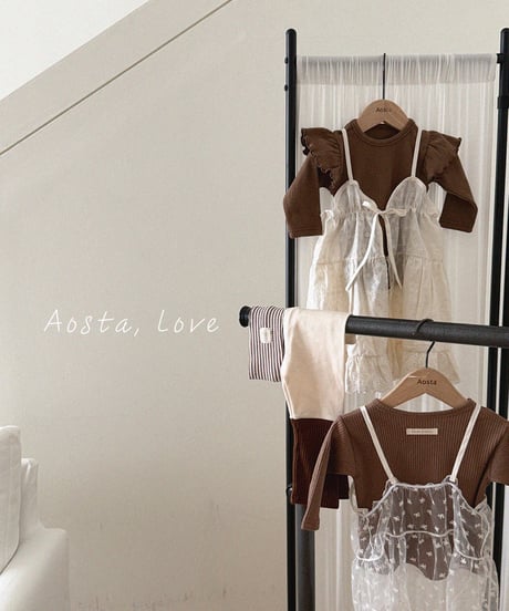 17[予約]Aosta lace ribbon open dress