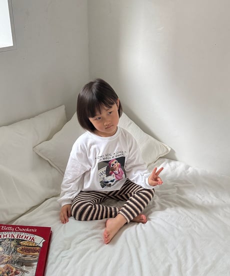 4[予約]nightbebe little girl long sleeve tee