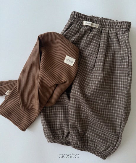29[予約]Aosta mocha balloon pants