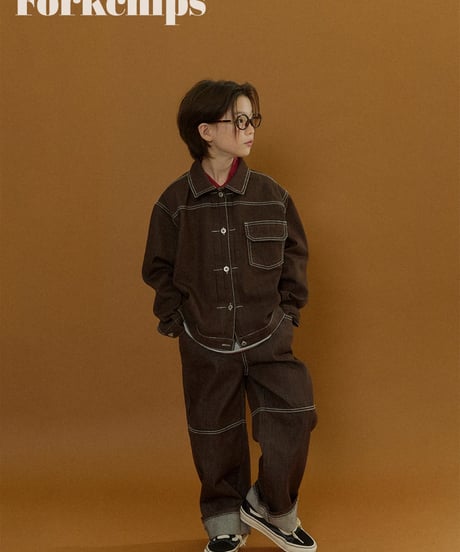 2[予約]FORKCHIPS union denim jacket