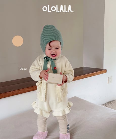 26[予約]ololala amber knit cardigan suit set