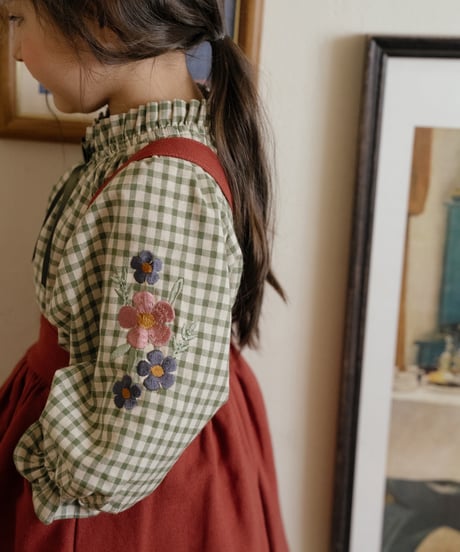 7[予約]OREN manon check blouse