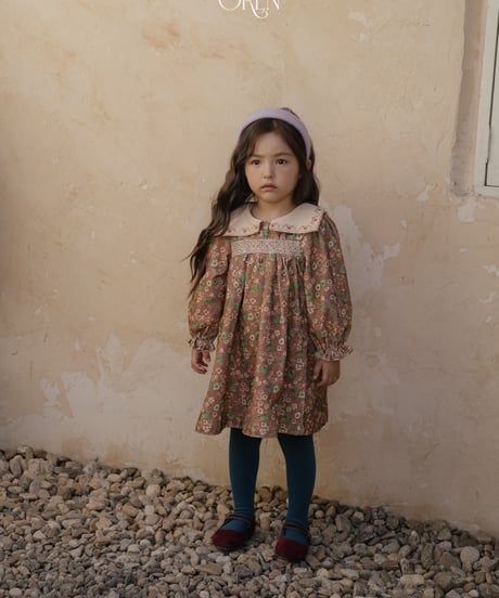 44[予約]OREN bonjour square collar dress