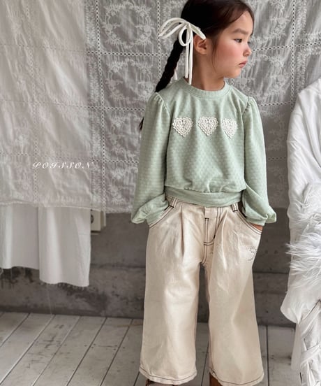 21[予約]poisson ribbon stone pants
