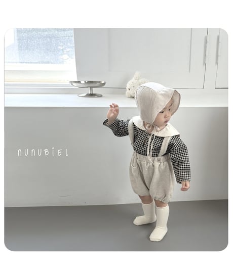 19[予約]nunubiel bebe check blouse