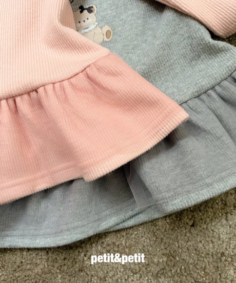 42[予約]petit&petit sweet bear cancan t