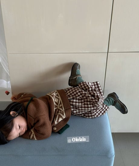11[予約]ololala nordic knit cardigan