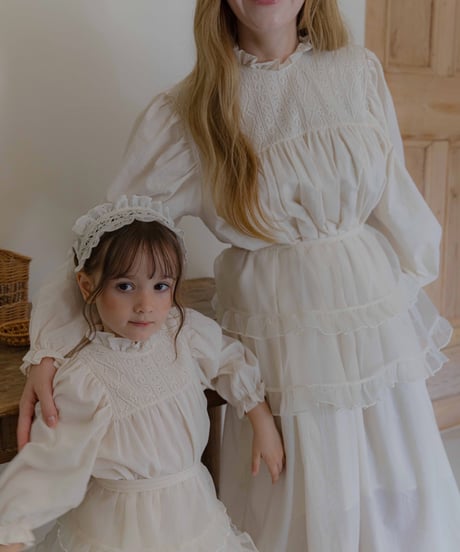39[予約]OREN organza frill apron(adult)