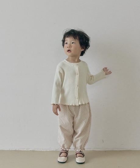 2[予約]送料無料 the beige 26 ribbed cardigan