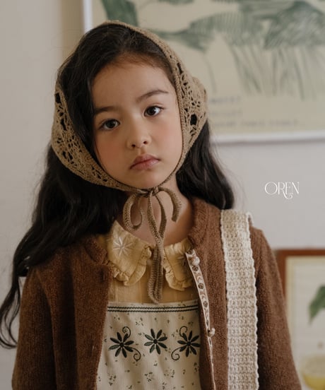 29[予約]OREN cosette knit triangular headscarf